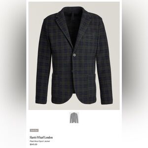 Harry Rosen Harris Wharf Men's Plaid Blazer